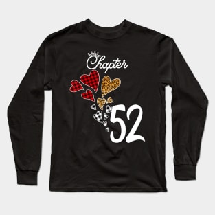 Chapter 52 Years 52th Birthday Leopard Buffalo Plaid Gift T-Shirt Long Sleeve T-Shirt